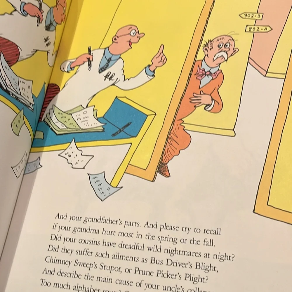 Dr. Seuss You’re Only Old Once hard cover book with dust jacket 1986
